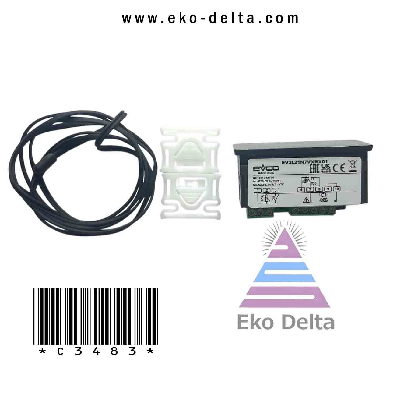 Evco Dijital Termostat ev3b23n7 2 Sensör