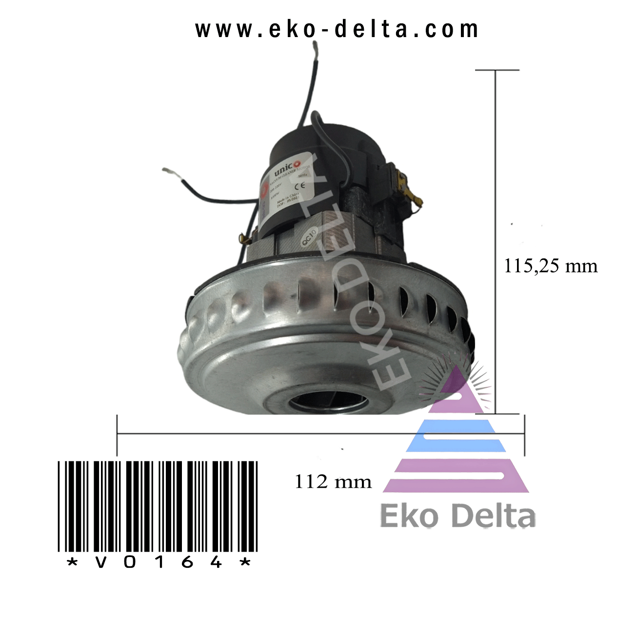 Süpürge Motoru Unico 1200W cg-44