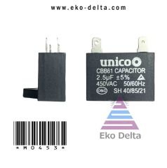 Kondansatör 2.5 UF Kare Artiko capictur 01 14 186