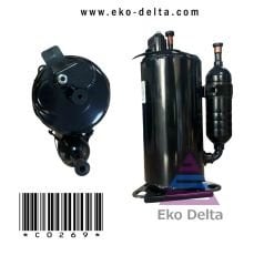 Rotary lg qks208hnb 12000 btu 12250 r22 220v kompresör
