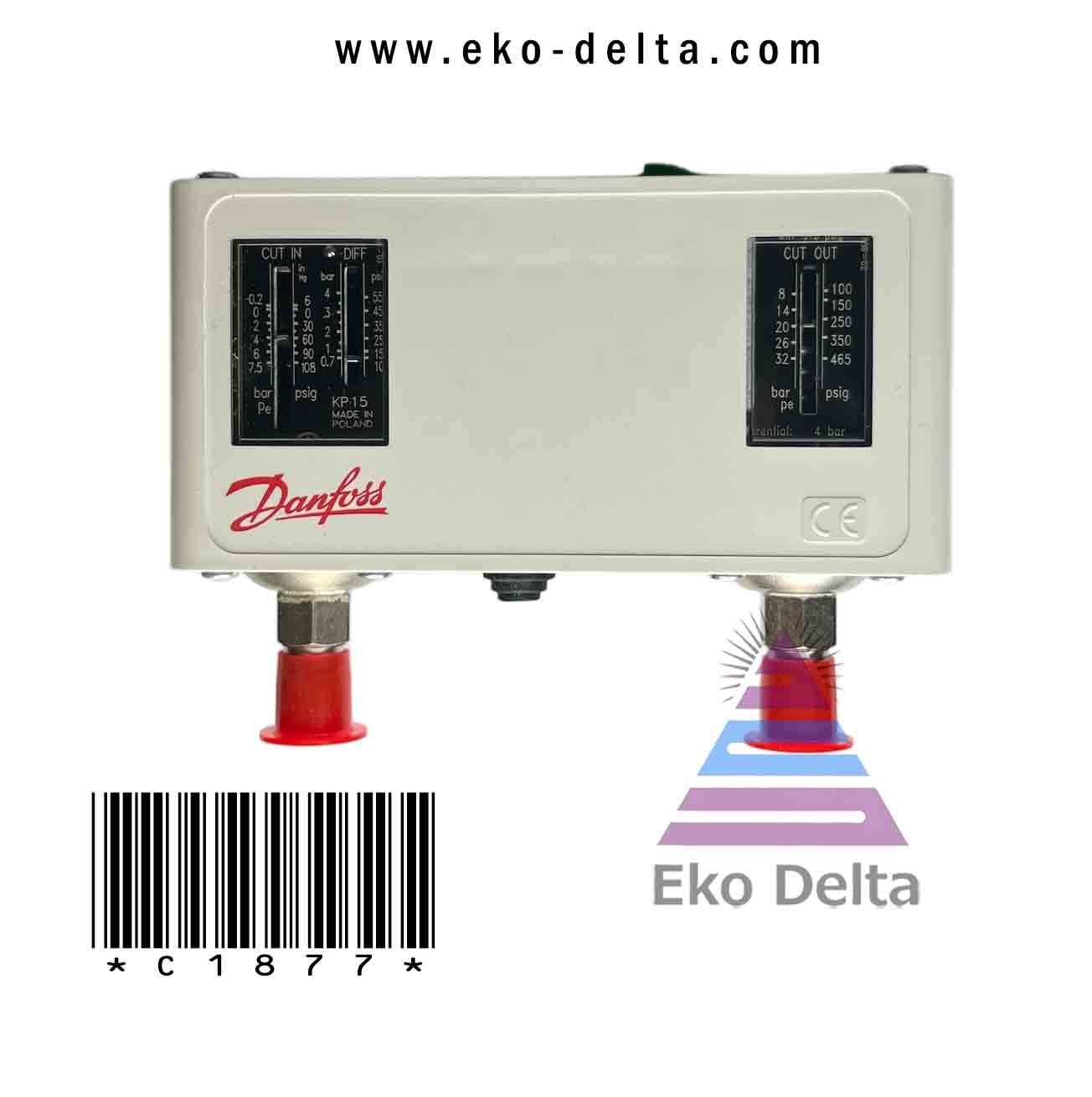 Prosestat  Danfoss 060-1243  prosestat  kp15 man.reset 19 20 050 0.2/7.5 _ 8/32