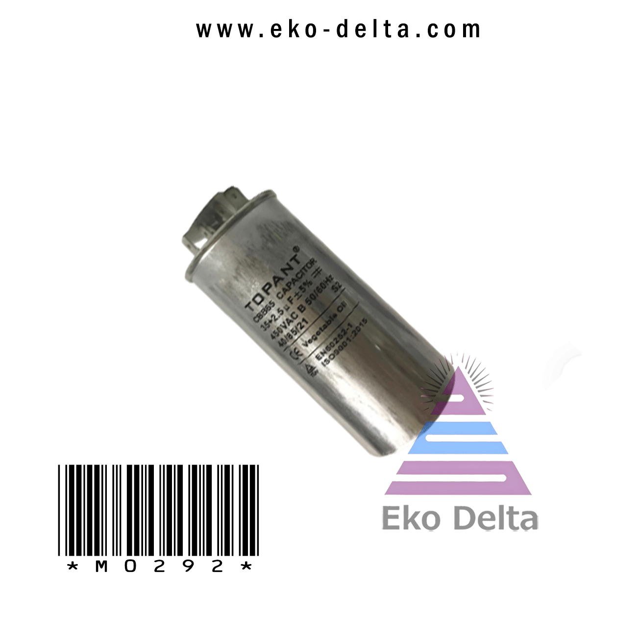 Splıt Klima Kondansatörü  35 + 2.5 uf 370 v 450 v Capictur