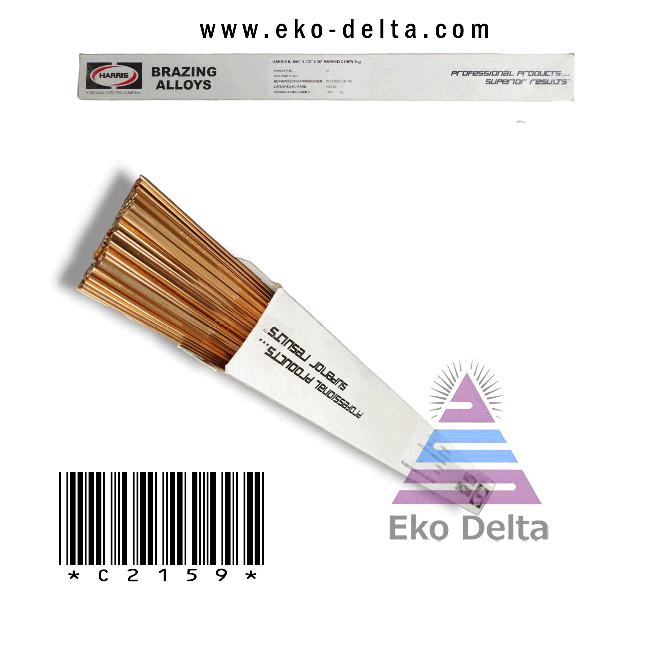 Kaynak Teli Harris Kare 3,0x500mm cup-6 Refbakır 01 28 053