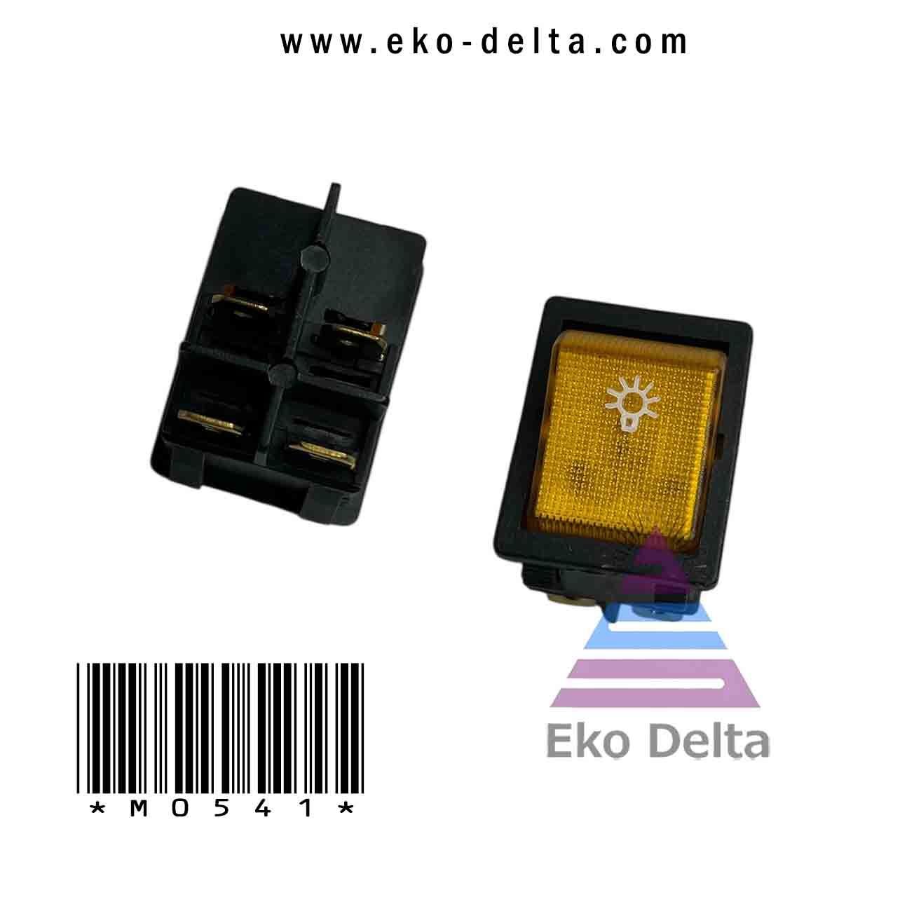 Düğme Button Şalter Işıklı Sarı 02 28 00