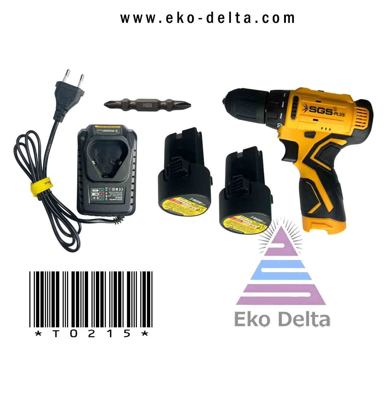 Sgs akülü vidalama seti 12v/1.5ah çift batarya sgs5131