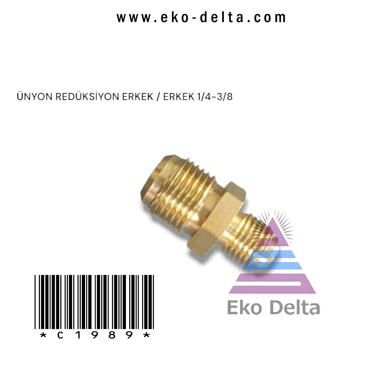 Ünyon Rediksiyon Erkek-Erkek 1/4-3/8 refbakır 01 16 31