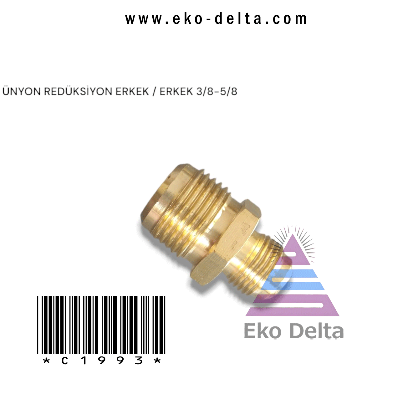 Ünyon Rediksiyon Erkek-Erkek 3/8-5/8 refbakır 01 16 35
