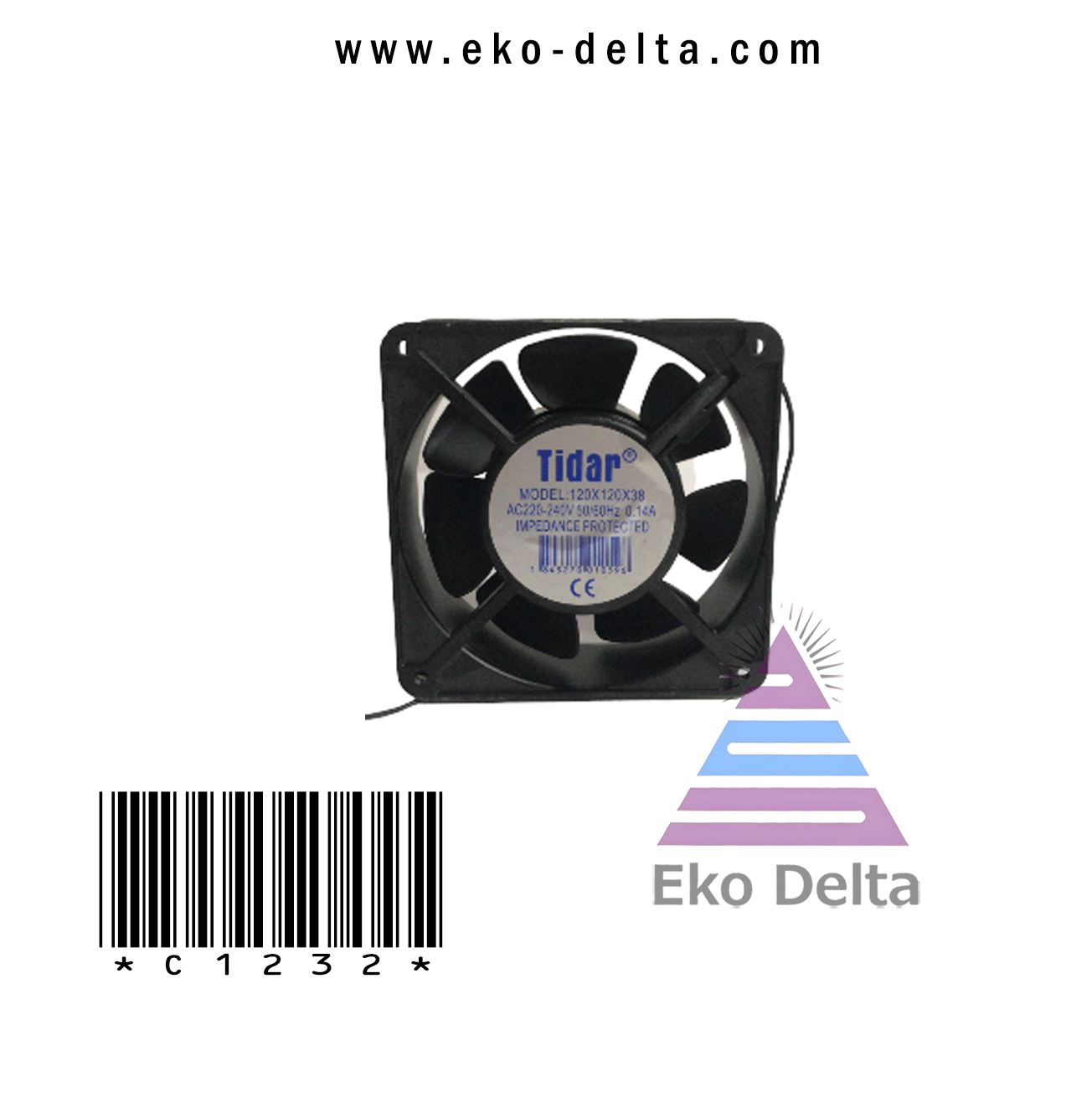 Fan Kare kns 120 x 120 x 38 220v 18w