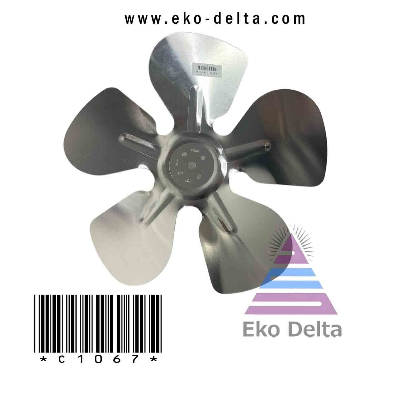 Fan Kanadı 25 cm. Alüminyum 01 24 03