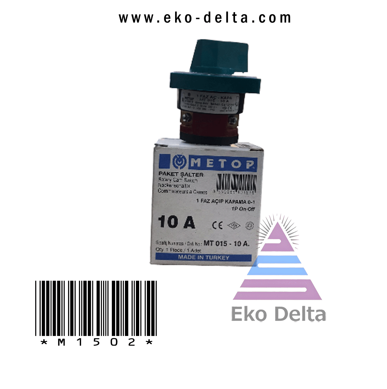 Metop 1x10a Pako Şalter   mt 015
