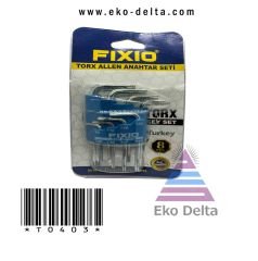 fixio çaki tipi torx allen anahtar takimi 8 li fc8080