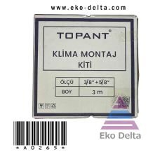 izolasyon montaj kiti al-cu tax 3/8 - 5/8 3 mt